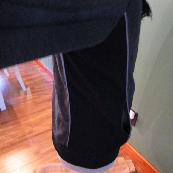 Mens medium Of all Threads Hoodie with Mock turtleneck Black/Gray - Picture 10 of 13